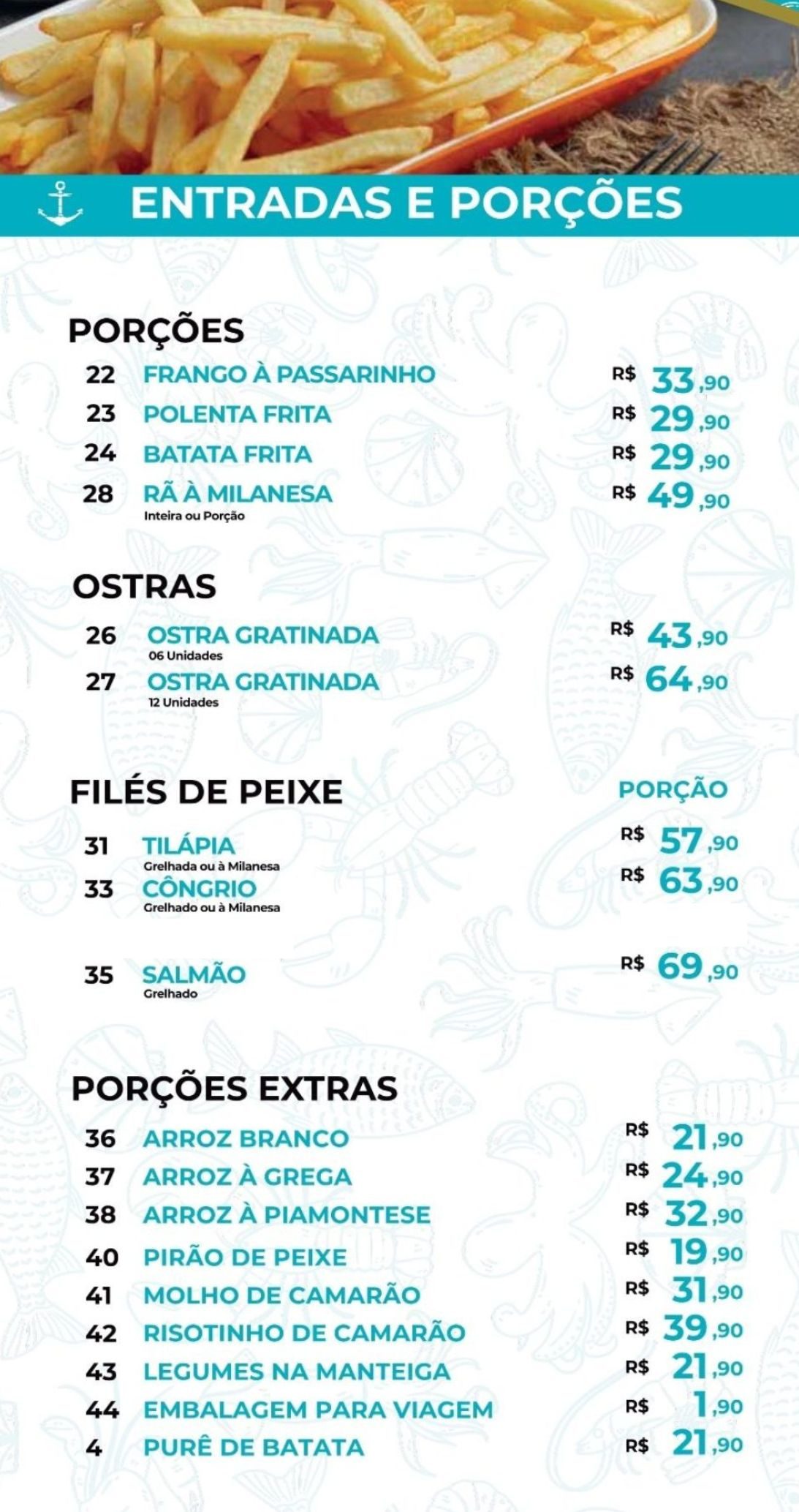 file de peixe alterado